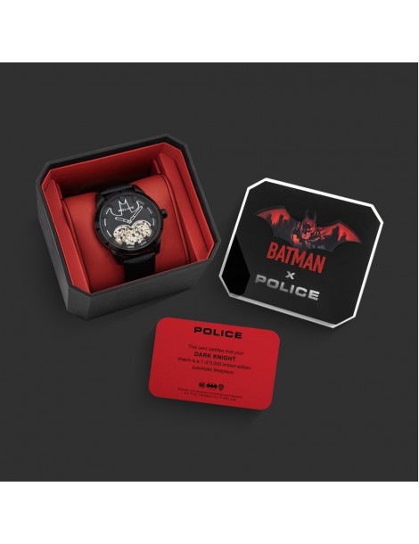 caja reloj batman police dark knight