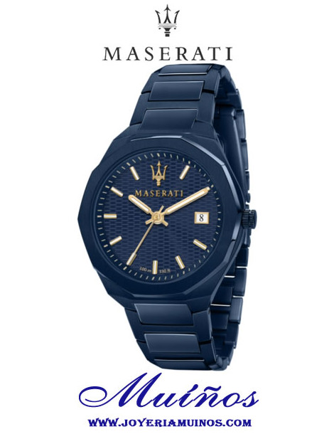 reloj maserati blue edition