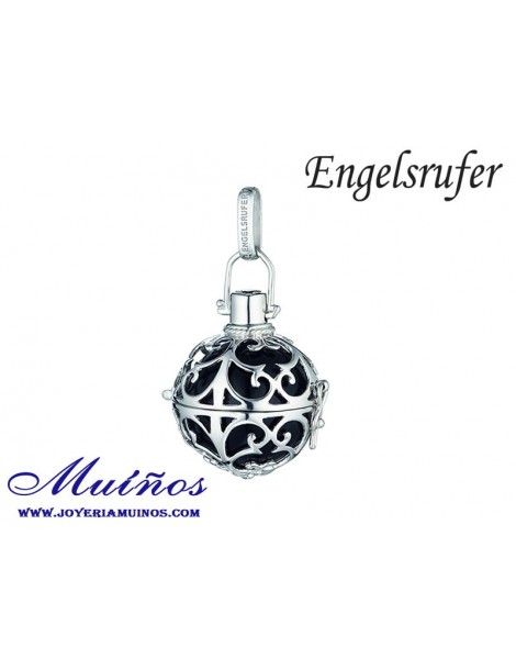 Llamador de ángeles plata negro Engelsrufer (3 tamaños)