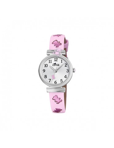Reloj Niña Lotus osito rosa