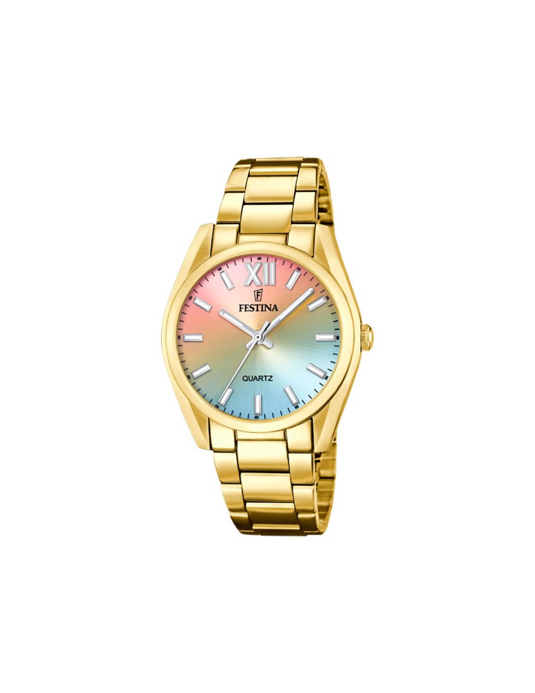 reloj festina mujer dorado F20640