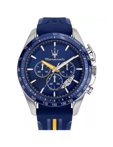 MASERATI Reloj Potenza Blue Edition para hombre, Azul, Moderno