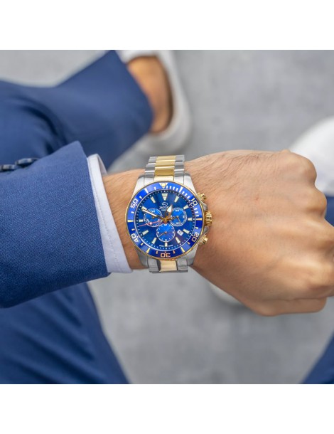 Reloj Jaguar para hombre con correa de piel azul