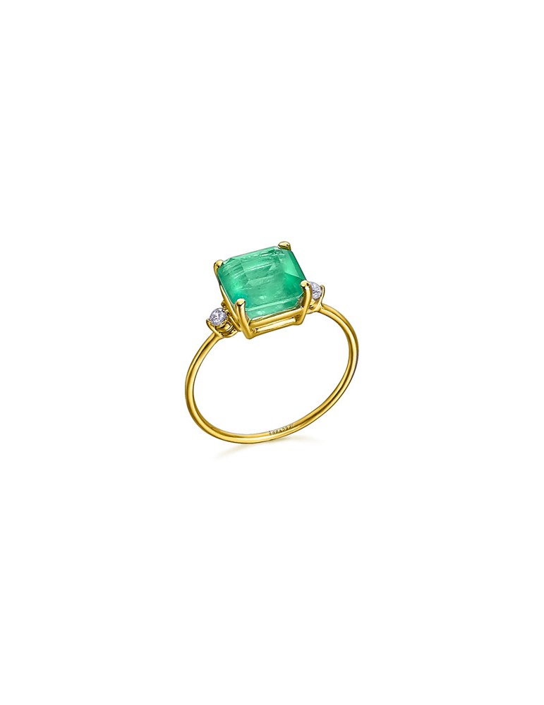 anillo Cuarzo verde lecarre ga095OA